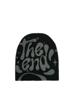 Cropp Czapki*Czapka beanie z napisem The End szary