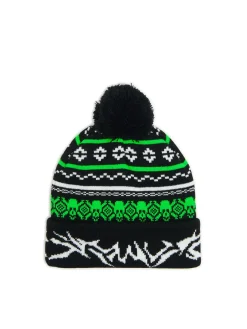 Cropp Czapki*Czapka beanie z pomponem zielony