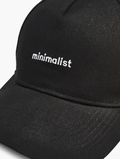 Cropp Czapki*Czapka z daszkiem i białym haftem czarny