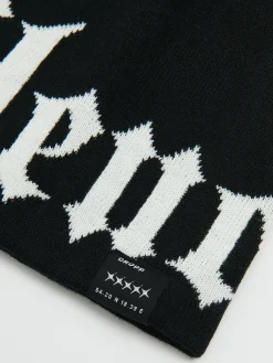 Cropp Czapki*Czapka z tekstowym nadrukiem biały