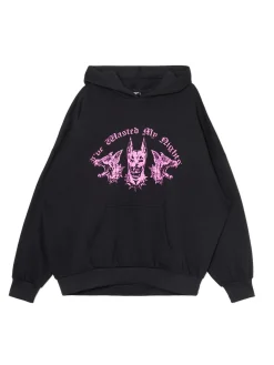 Cropp Unisex|Unisex*Czarna bluza hoodie z dobermanami UNISEX czarny