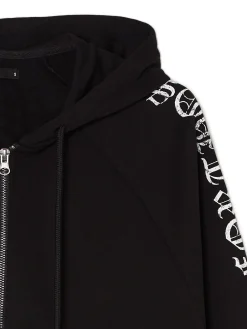 Cropp Bluzy*Czarna bluza hoodie z motywem skrzydeł czarny