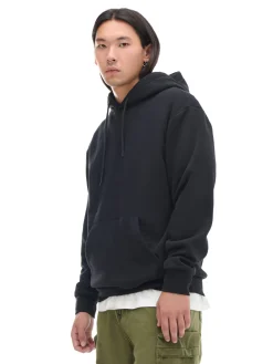 Cropp Bluzy|Sety*Czarna bluza regular z kapturem czarny