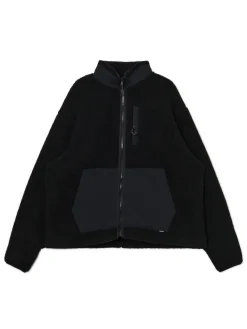 Cropp Bluzy*Czarna bluza sherpa czarny