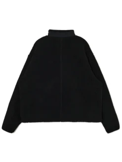 Cropp Bluzy*Czarna bluza sherpa czarny