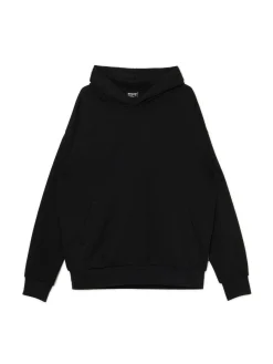 Cropp Bluzy*Czarna bluza z kapturem czarny