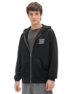 Cropp Bluzy*Czarna bluza z kapturem Beetlejuice czarny