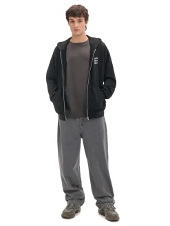 Cropp Bluzy*Czarna bluza z kapturem Beetlejuice czarny