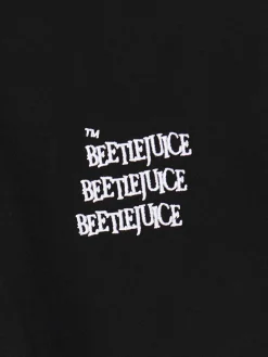 Cropp Bluzy*Czarna bluza z kapturem Beetlejuice czarny