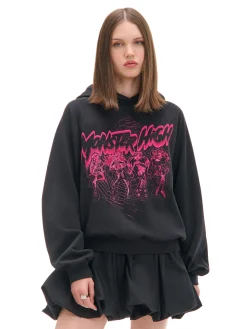 Cropp Bluzy*Czarna bluza z kapturem Monster High czarny