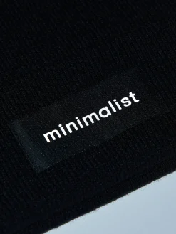 Cropp Czapki*Czarna czapka beanie z naszywką czarny