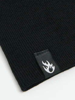 Cropp Czapki|Basic*Czarna czapka beanie z wiskozą czarny