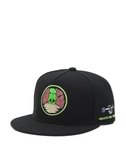 Cropp Czapki*Czarna czapka snapback z haftem czarny