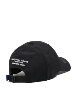 Cropp Czapki*Czarna czapka z daszkiem Baltic Games biały