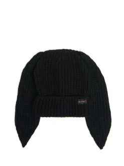 Cropp Czapki*Czarna czapka z uszami królika czarny