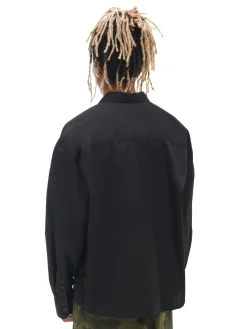 Cropp Koszule*Czarna koszula z haftem czarny