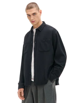 Cropp Koszule*Czarna koszula z postrzępieniami czarny