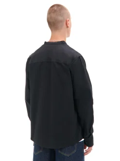 Cropp Koszule*Czarna koszula ze stójką czarny