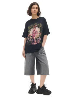 Cropp Unisex|Unisex*Czarna koszulka Melanie Martinez UNISEX czarny