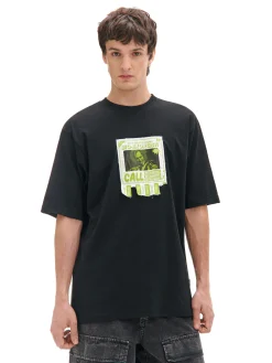 Cropp Koszulki|Unisex*Czarna koszulka z aplikacją Beetlejuice UNISEX czarny