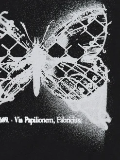 Cropp Koszulki*Czarna koszulka z motylem czarny