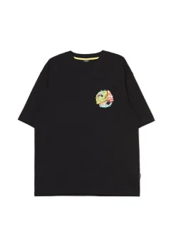 Cropp Koszulki*Czarna koszulka z motywem SpongeBoba czarny