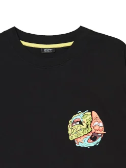 Cropp Koszulki*Czarna koszulka z motywem SpongeBoba czarny