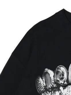 Cropp Koszulki*Czarna koszulka z nadrukiem Pusha T. czarny