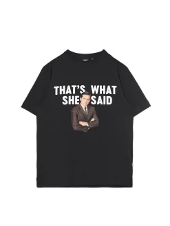 Cropp Koszulki*Czarna koszulka z nadrukiem The Office czarny