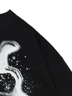 Cropp Koszulki*Czarna koszulka z napisem czarny