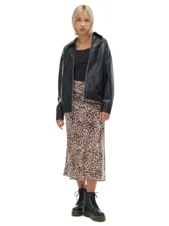 Cropp Kurtki, Płaszcze*Czarna kurtka bomber ze sztucznej skóry czarny