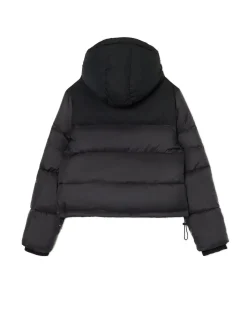 Cropp Kurtki, Płaszcze*Czarna kurtka puffer z gładkim karczkiem czarny