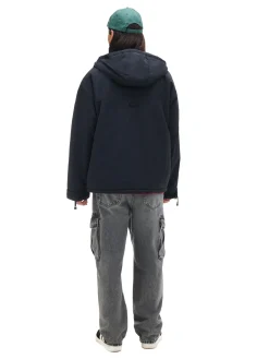 Cropp Kurtki Zimowe|Kurtki, Płaszcze*Czarna kurtka z kapturem czarny