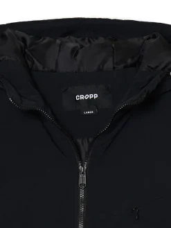 Cropp Kurtki Zimowe|Kurtki, Płaszcze*Czarna kurtka z kapturem czarny