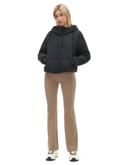 Cropp Kurtki, Płaszcze*Czarna kurtka z kapturem czarny