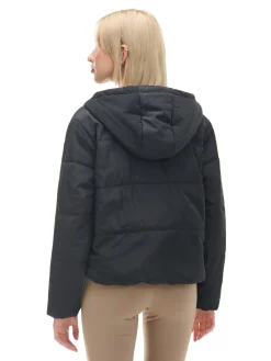 Cropp Kurtki, Płaszcze*Czarna kurtka z kapturem czarny