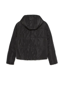 Cropp Kurtki, Płaszcze*Czarna kurtka z kapturem czarny