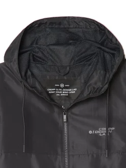 Cropp Kurtki, Płaszcze*Czarna kurtka z kapturem czarny