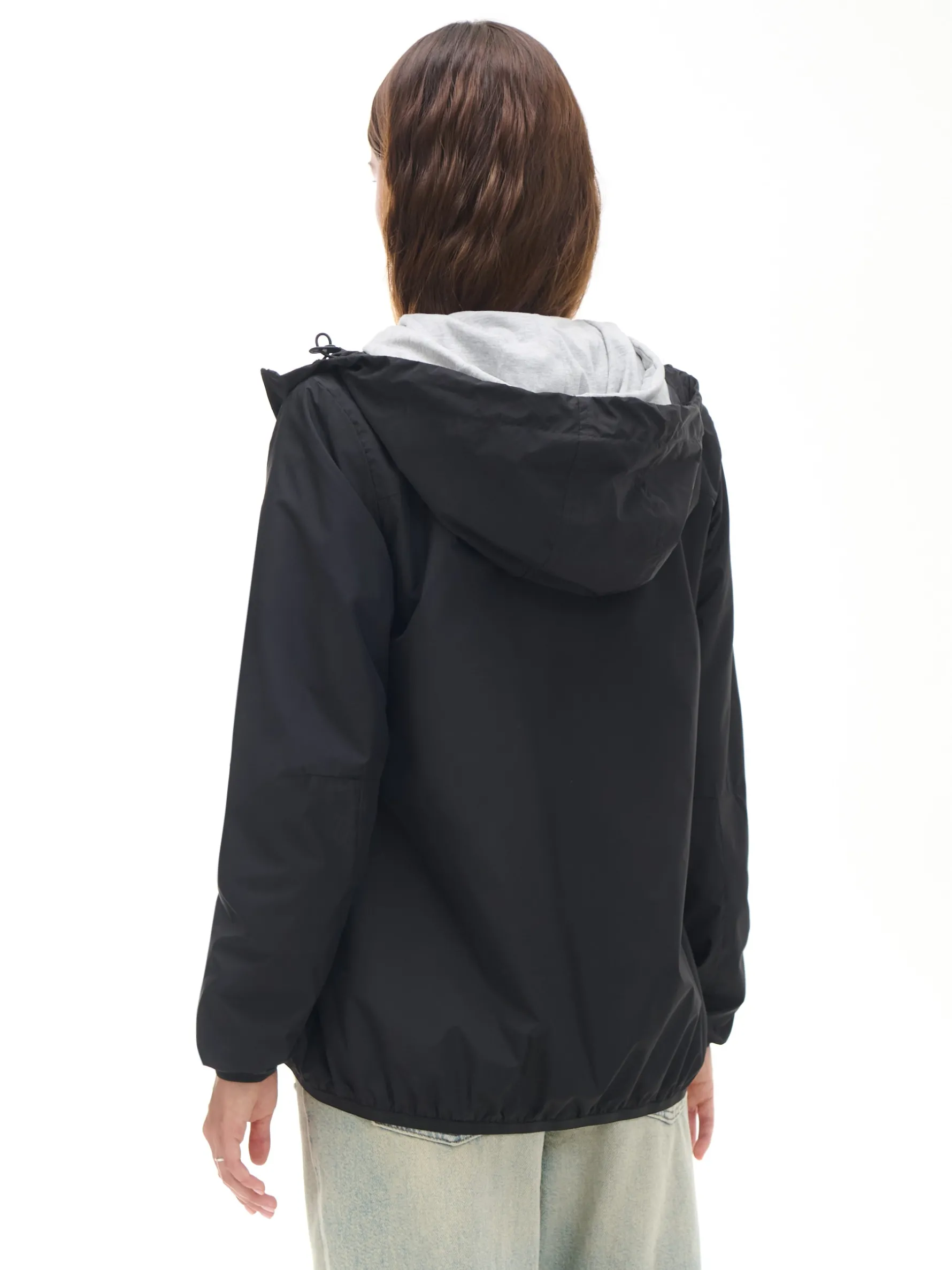 Cropp Kurtki, Płaszcze*Czarna kurtka z regulowanym kapturem czarny