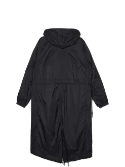 Cropp Kurtki, Płaszcze*Czarna parka z kapturem czarny