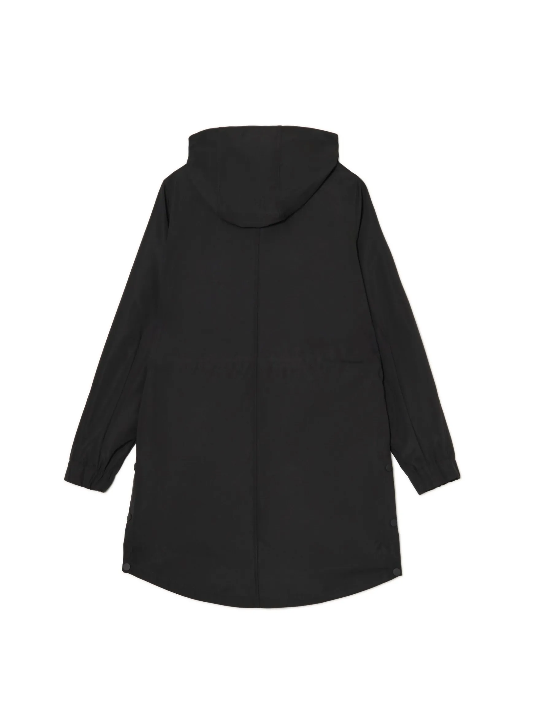 Cropp Kurtki, Płaszcze*Czarna parka z kapturem czarny