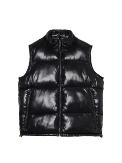 Cropp Kurtki, Płaszcze*Czarna pikowana kamizelka czarny