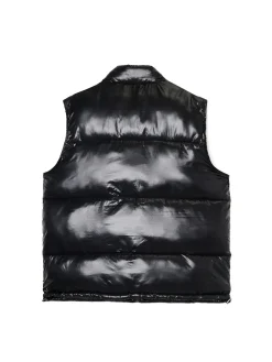 Cropp Kurtki, Płaszcze*Czarna pikowana kamizelka czarny