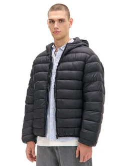 Cropp Kurtki, Płaszcze*Czarna pikowana kurtka basic czarny