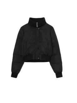 Cropp Kurtki, Płaszcze*Czarna pikowana kurtka bomber czarny