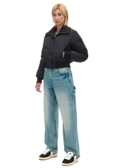 Cropp Kurtki, Płaszcze*Czarna pikowana kurtka bomber czarny