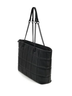 Cropp Torby, Plecaki*Czarna pikowana torebka na łańcuszku czarny