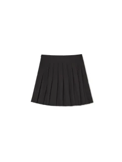 Cropp Spódnice*Czarna plisowana spódniczka mini czarny