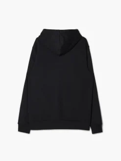 Cropp Bluzy*Czarna rozpinana bluza czarny