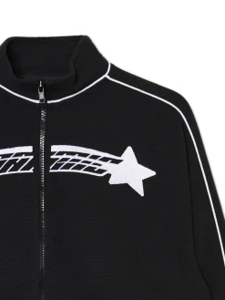 Cropp Bluzy|Sety*Czarna rozpinana bluza crop czarny